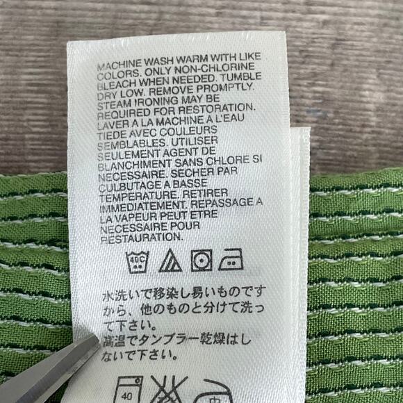 The North Face Shirt Mens M Button Front Hiking Outdoor Green Check Short Sleeve - Picture 6 of 12